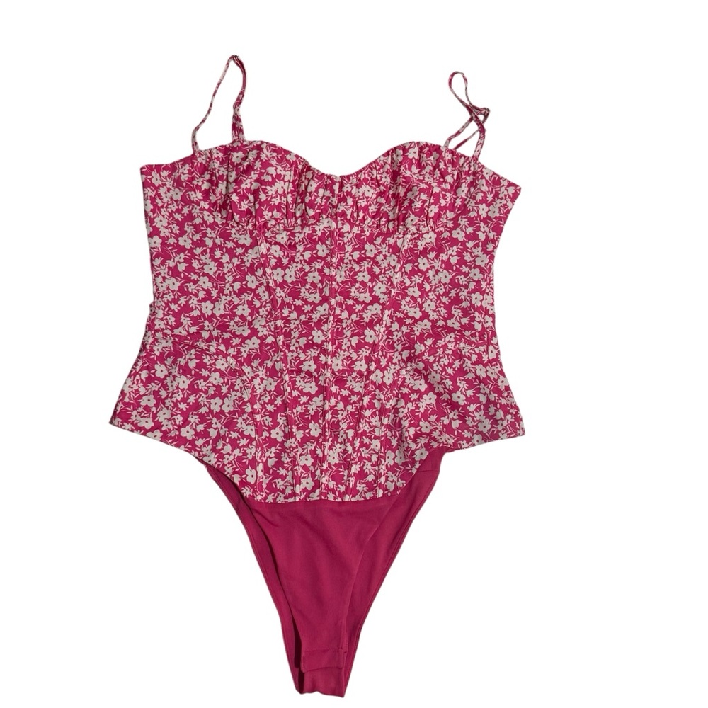 Zara Pink Floral Bodysuit